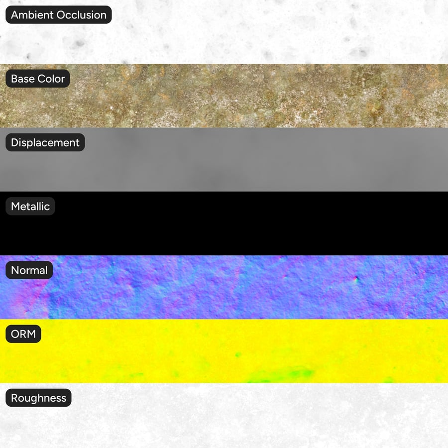 Textura de rocha com musgo, amarelo acastanhado