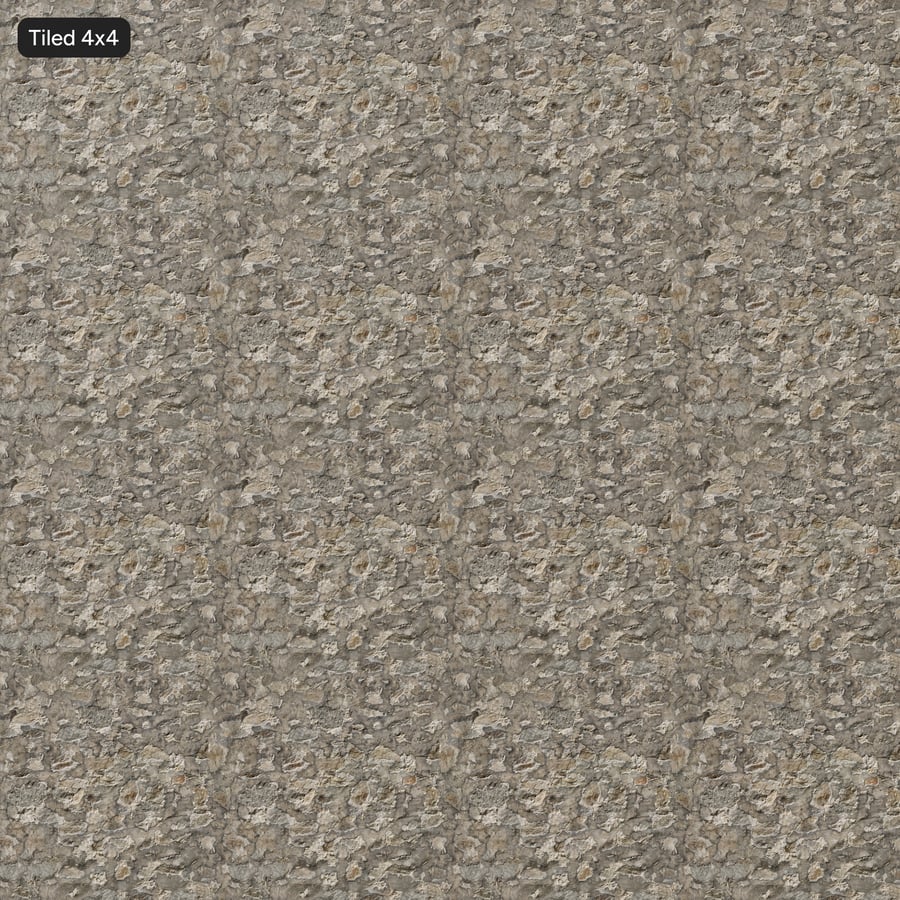 Verwitterte Bruchsteinmauer-Textur, Grau