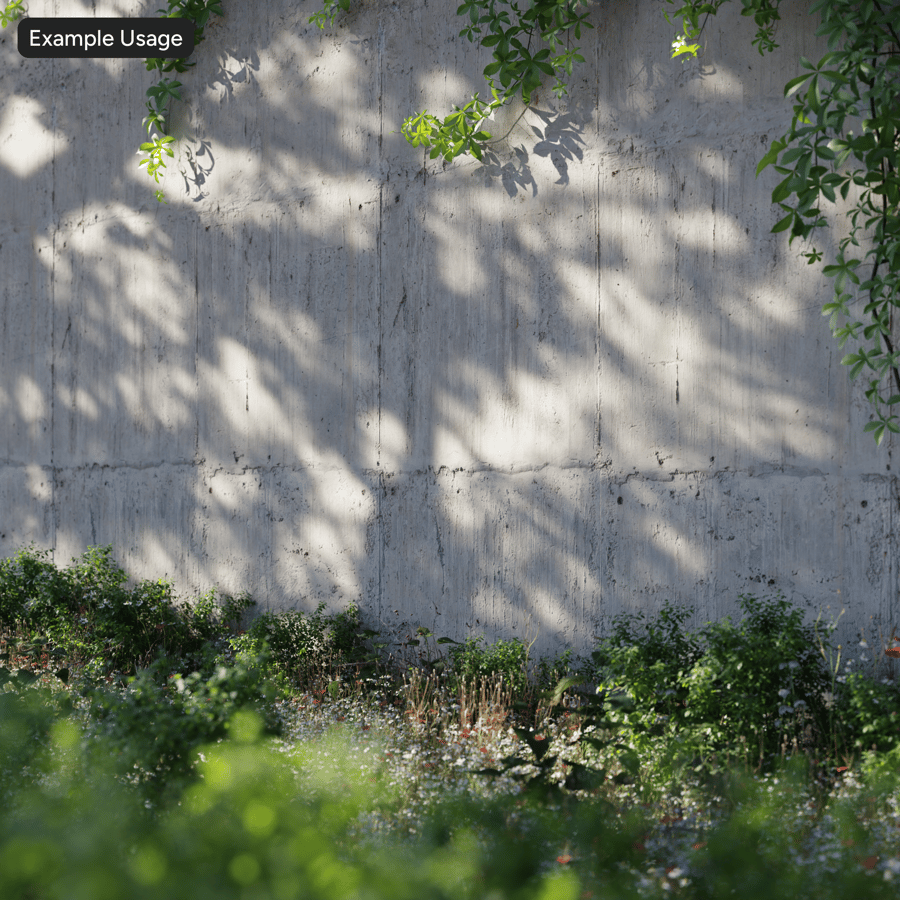 Weathered Board Form Concrete Wall Texture, Warm Off-White