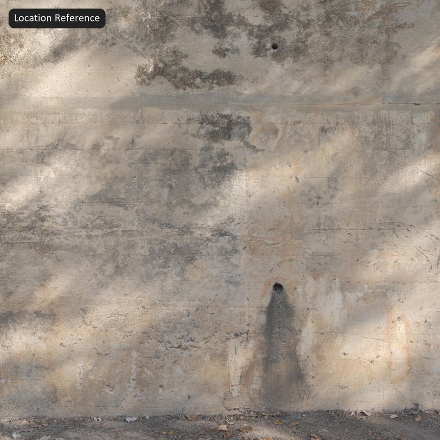 Scratched Stained Concrete Block Wall Texture