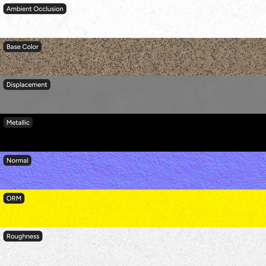 Exposed Aggregate Concrete Ground Texture