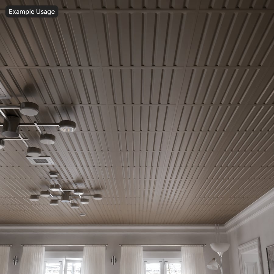 Plafón Panelado Textura, Beige