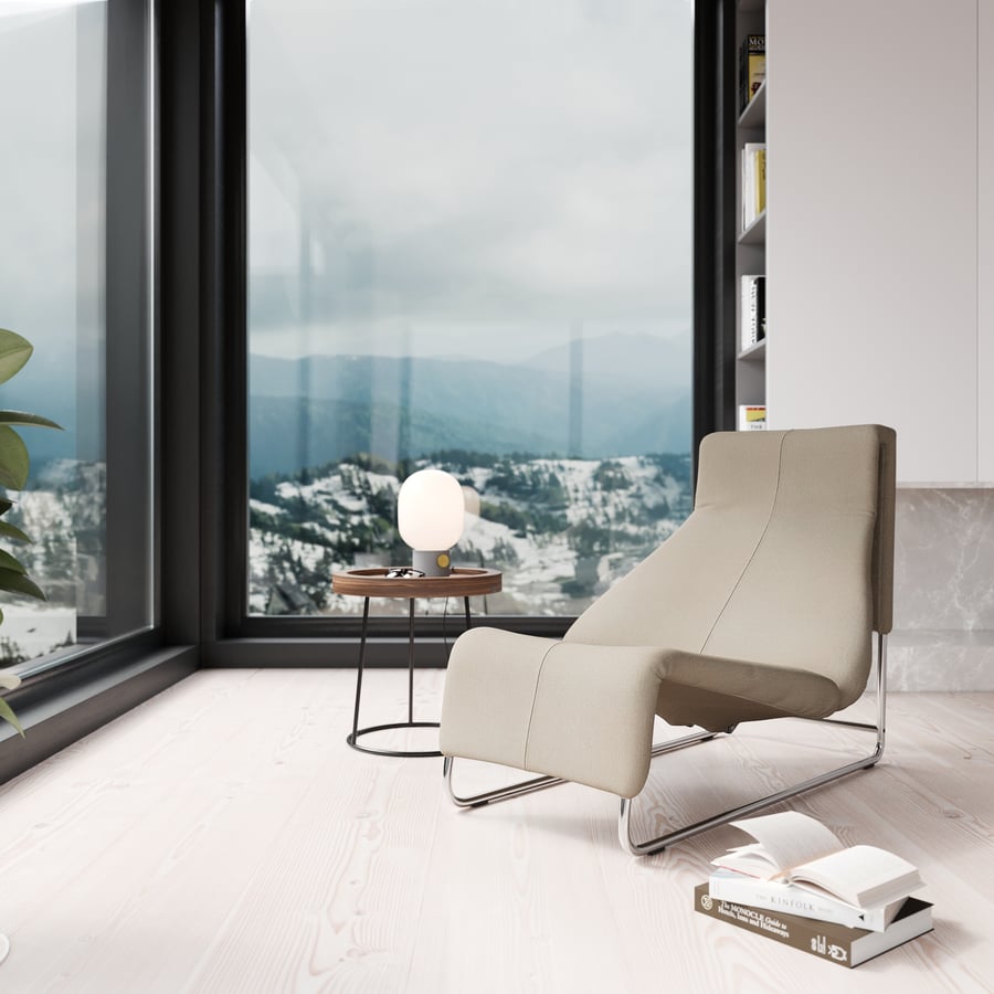 Réplica da poltrona Embody modelo Taupe