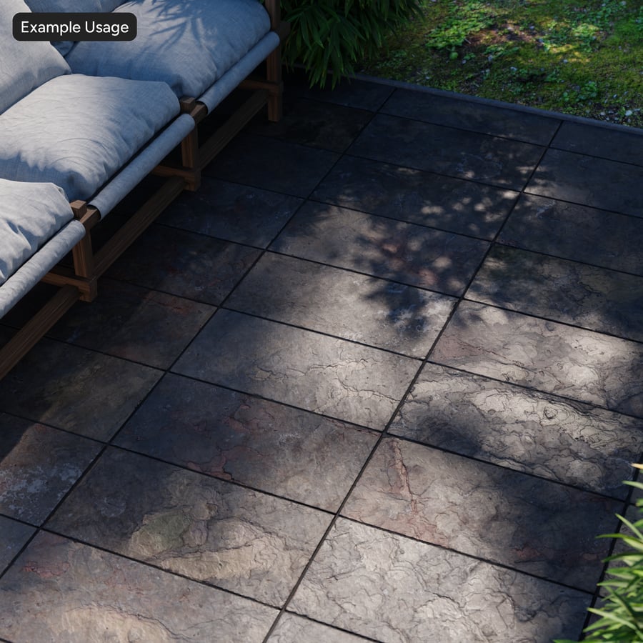 Texture de tuiles d'ardoise empilées multicolores