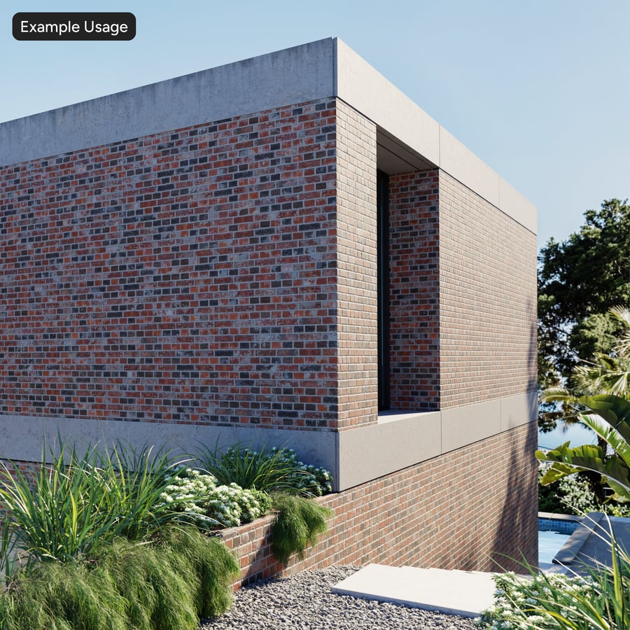Reclaimed English Bond Brick Wall Texture