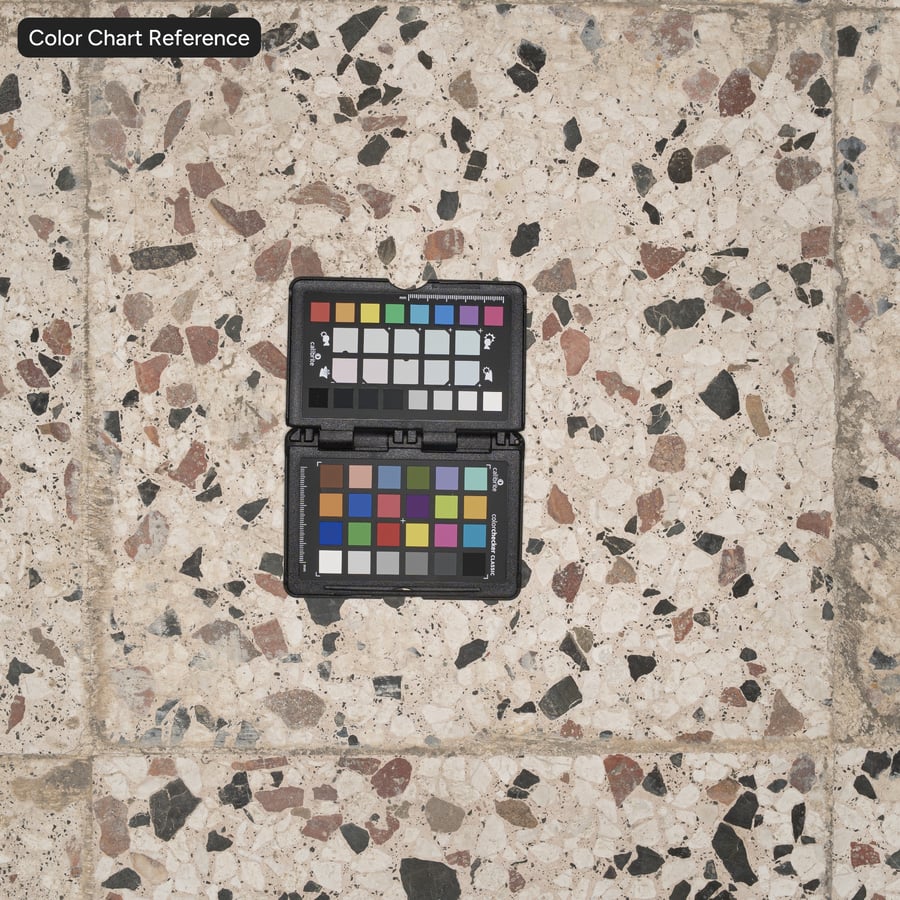 Texture sporca di piastrelle di terrazzo arcobaleno