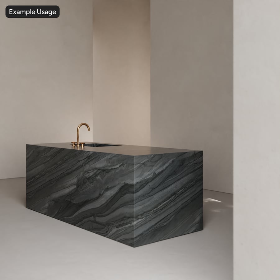 Textura de pedra quartzito polida, cinza infinito