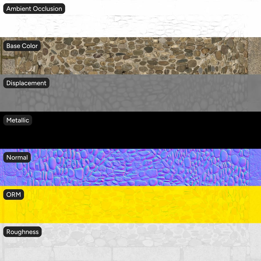 Decorative Cobblestone Texture