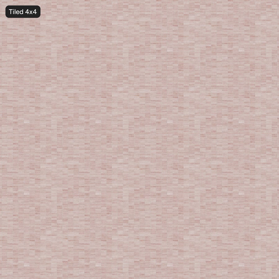 Textura de azulejo retangular brilhante Zellige, rosa blush