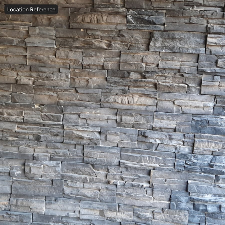 Sandstone Cleft Block Wall , Warm Beige