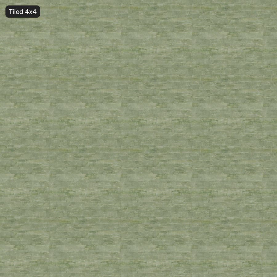 Carreau rectangulaire décalé en marbre texture mate, vert sauge