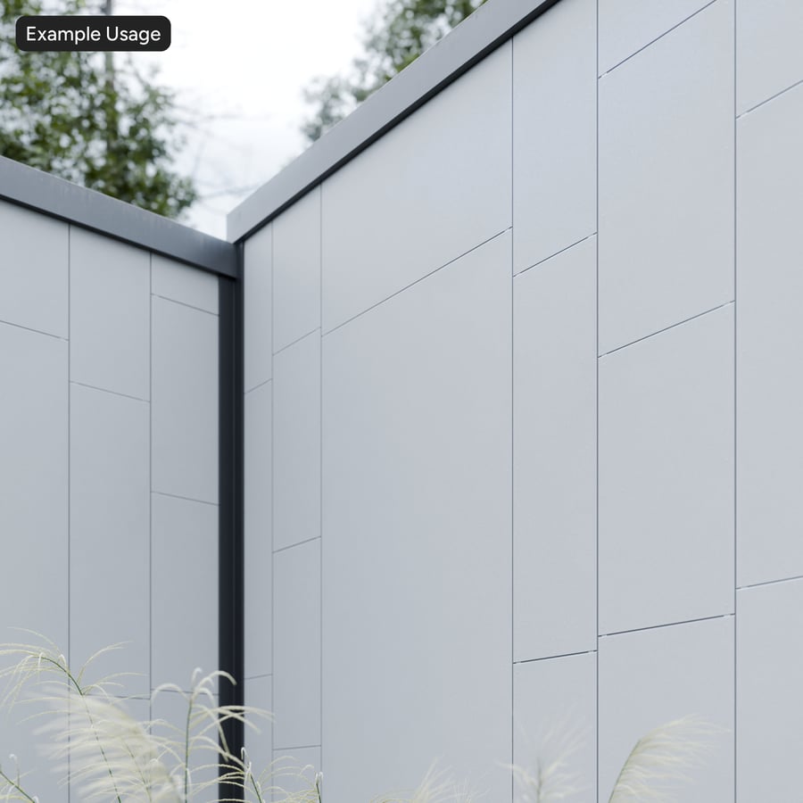 Offset Matte Panel Concrete Texture, White