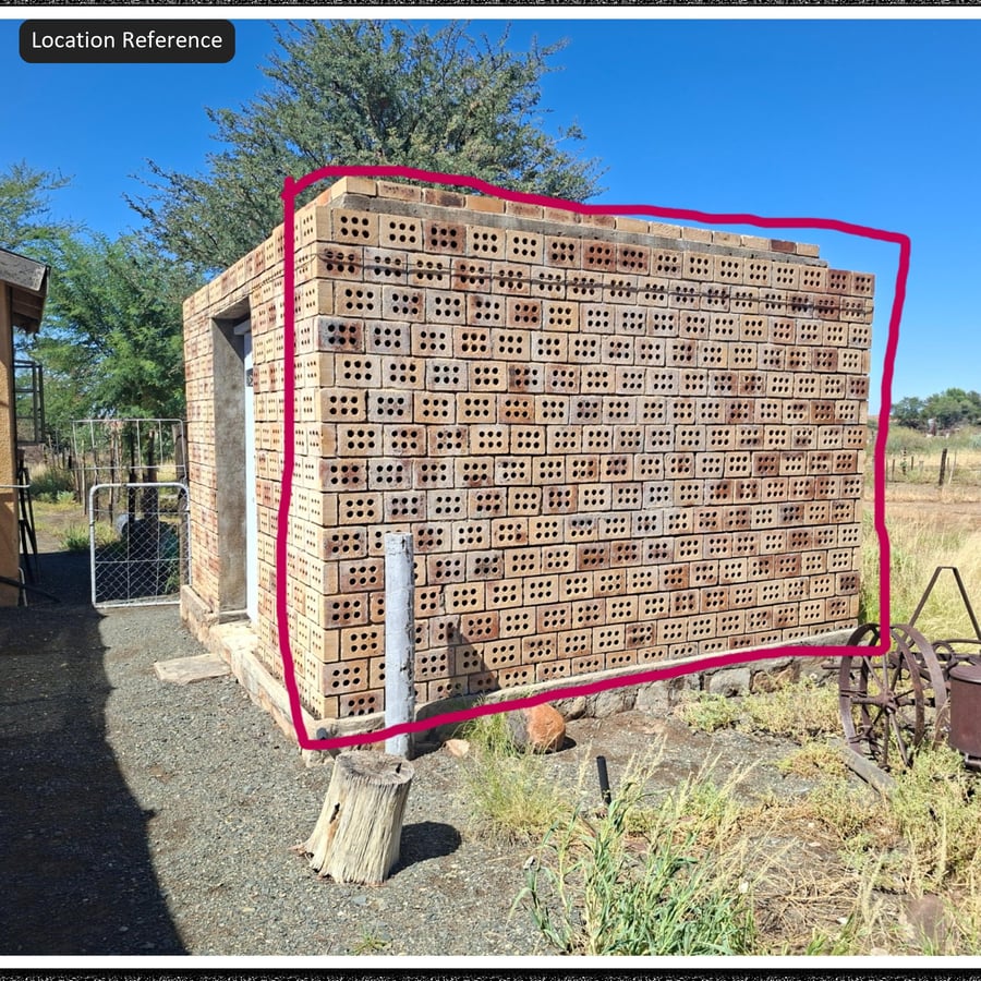 Perforated Stretcher Bond Clay Brick Wall Texture