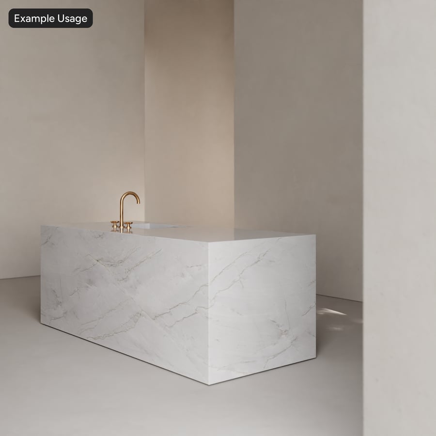Azzura Bay Polished Quartzite Stone Texture, White