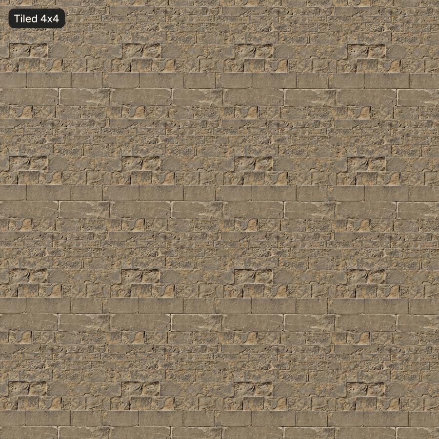 Texture de mur en blocs de grès anciens, beige