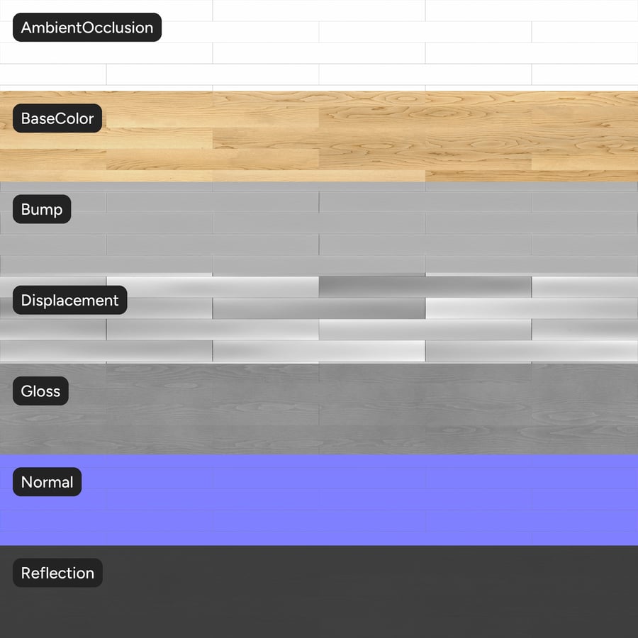 Maple Wood Board Texture, Natural
