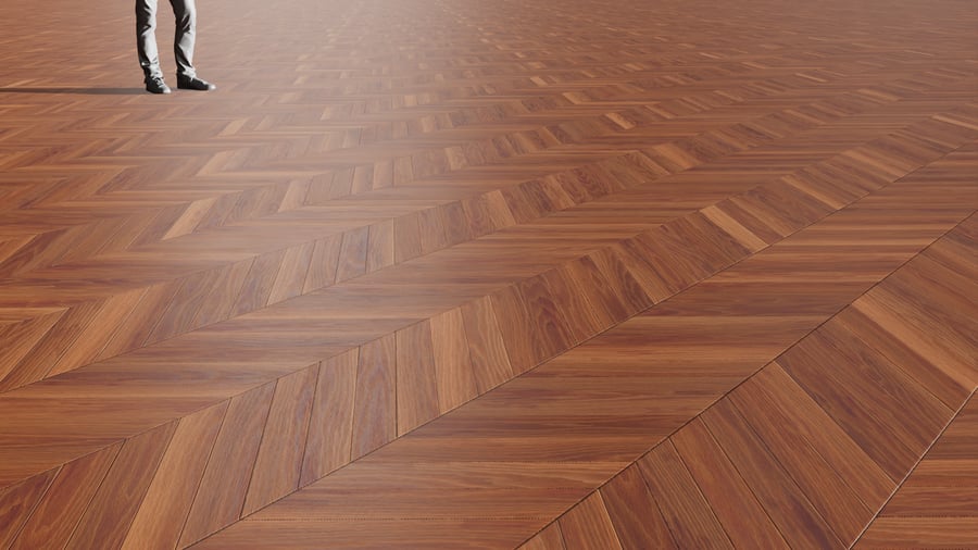 Natural Chevron Pattern Merbau Wood Flooring Texture