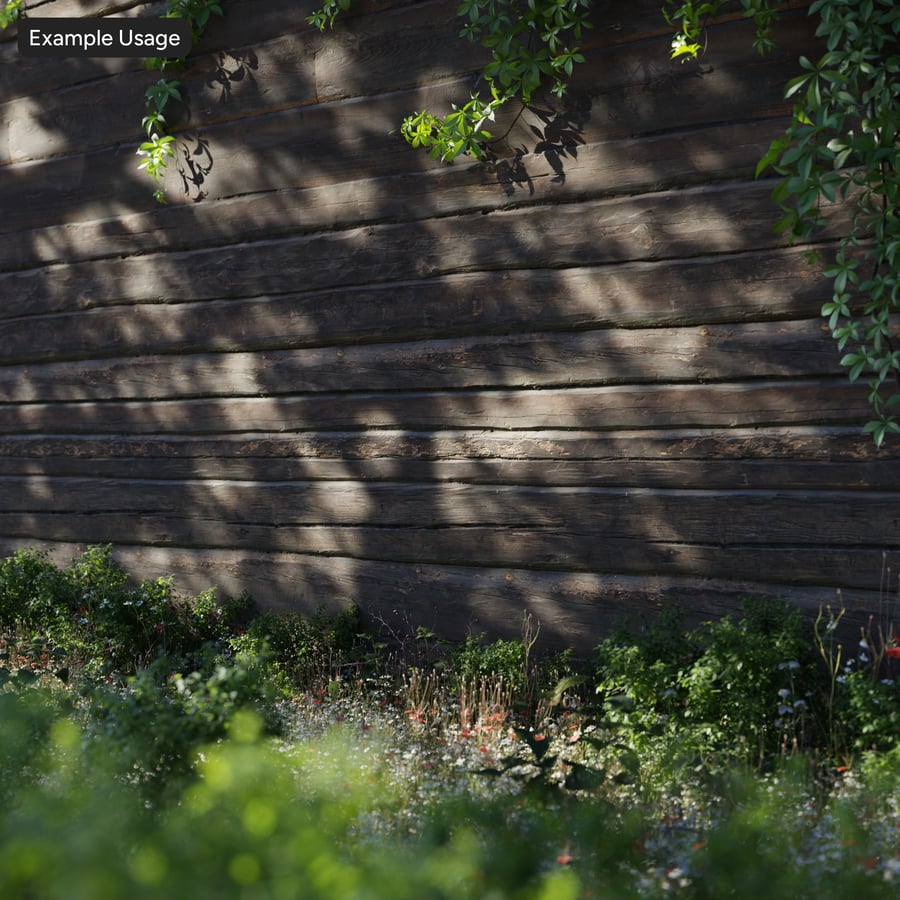 Wandtextuur Ruwe Houten Log Siding