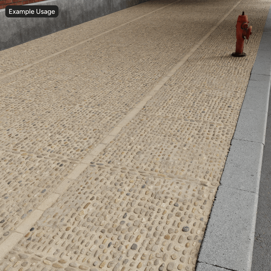 Old Pebble Cobblestone Texture