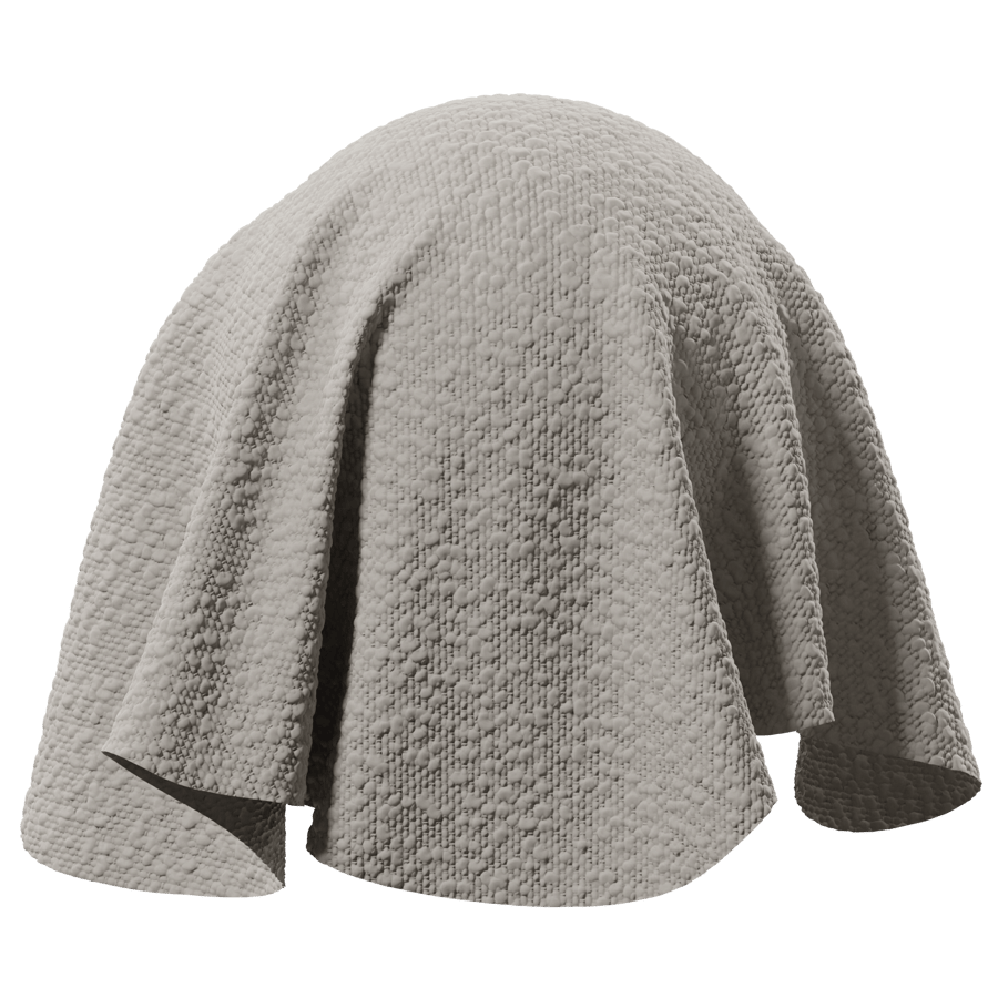 Grey Wool Fabric PBR Texture