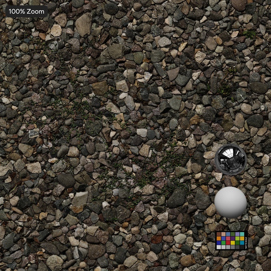 Gras op compacte grindstructuur