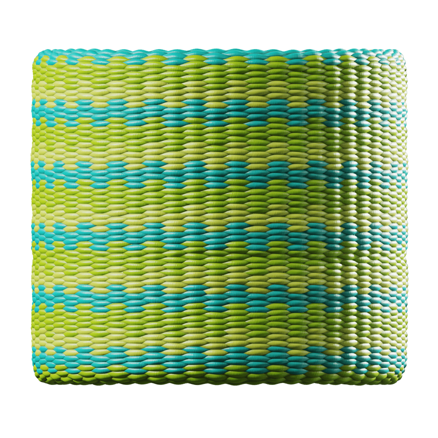 Elastic Lime Cord Texture, Green