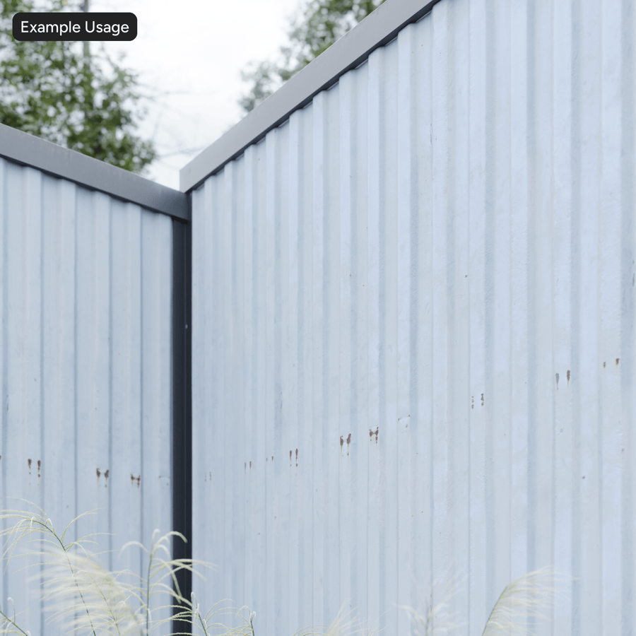 Rostad målad korrugerad metall Textur