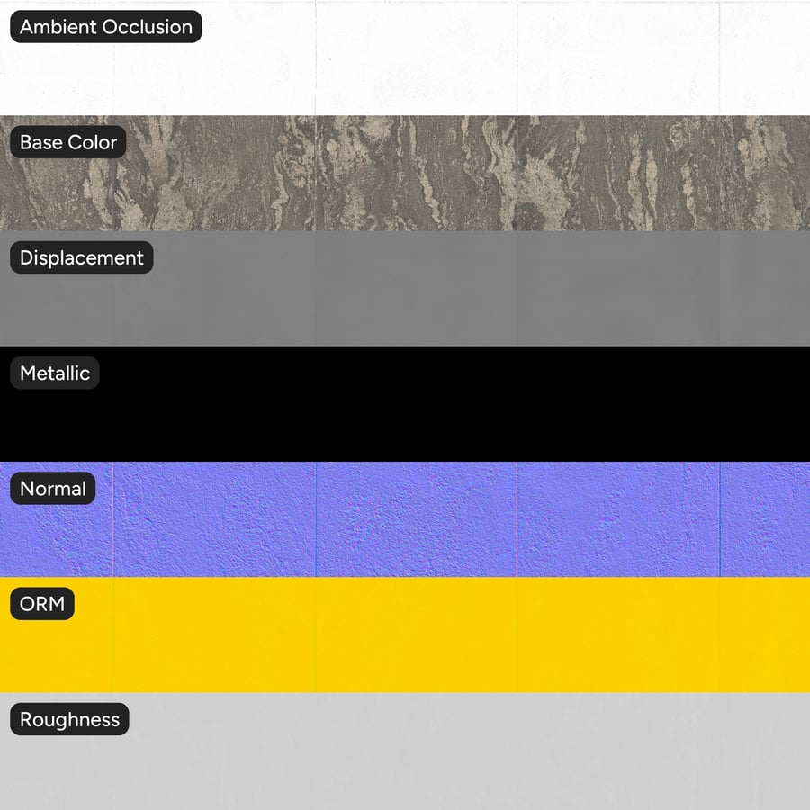 Honed Travertine Large Format Tile Texture, Warm Grey