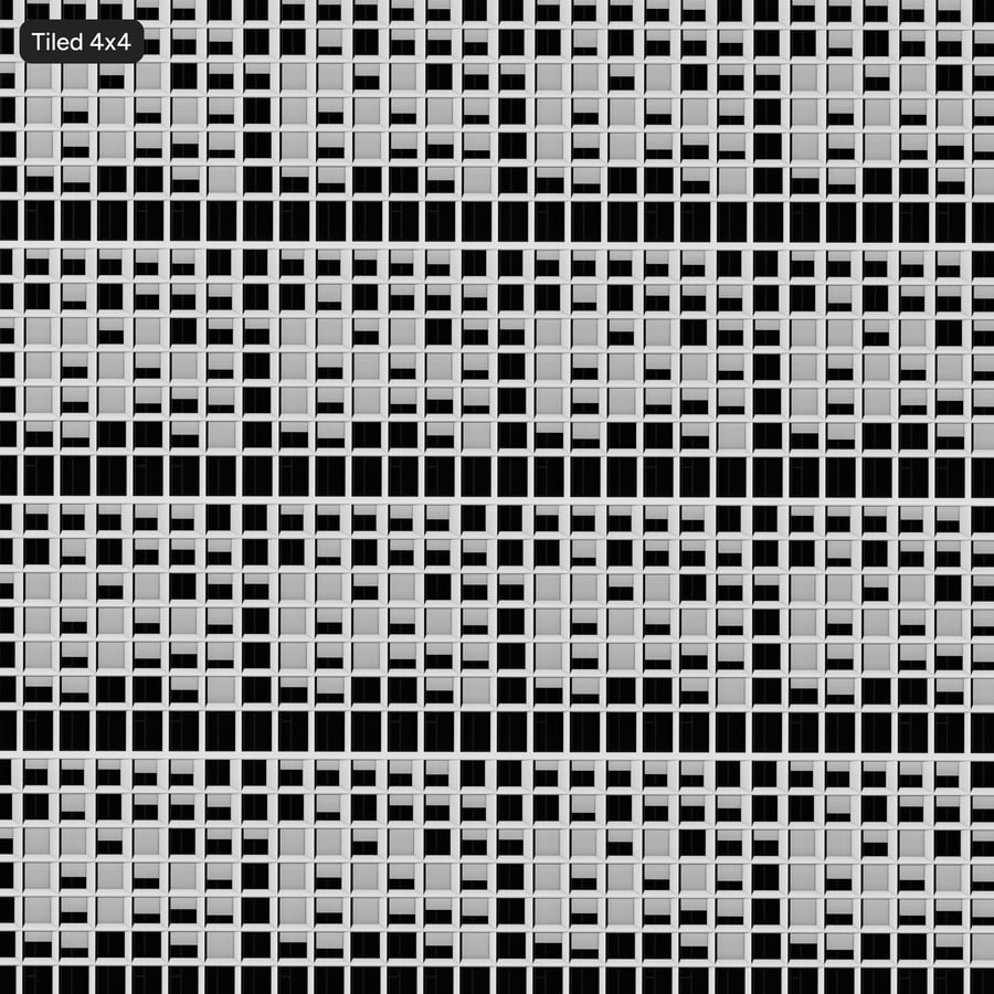 Contemporary Building Facade Wall Aerial Texture, White