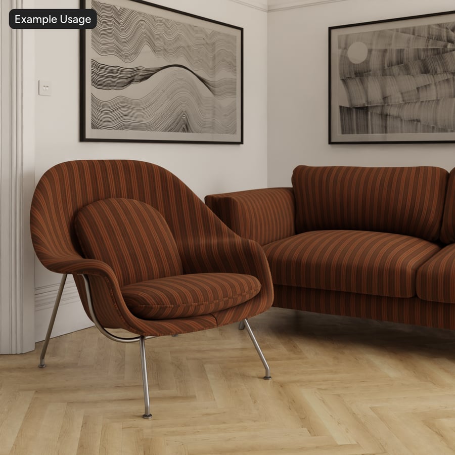 스트라이프 실내 장식 패브릭 텍스처, 주황색