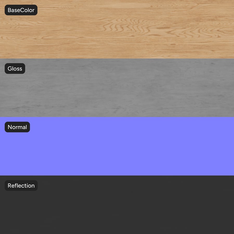 Random Match Oak Wood Veneer Texture, Neutral Beige