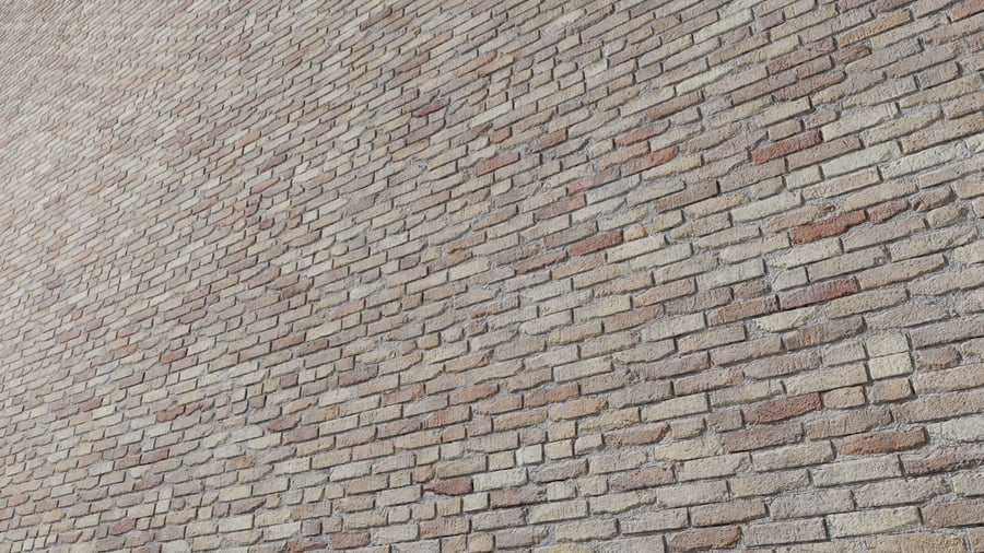 Multi Chipped Standard Bond Brick Texture, Grey