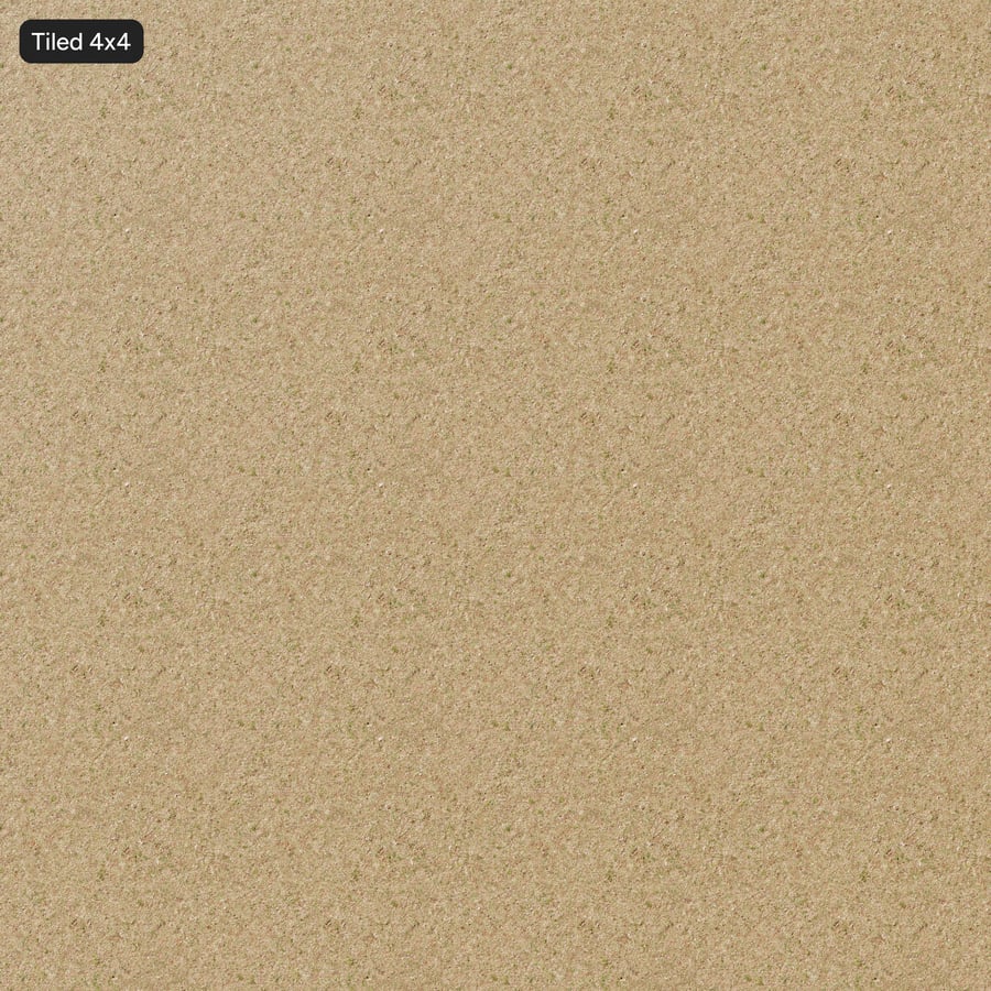 Texture di terreno con erba rada e terra battuta, beige sabbia