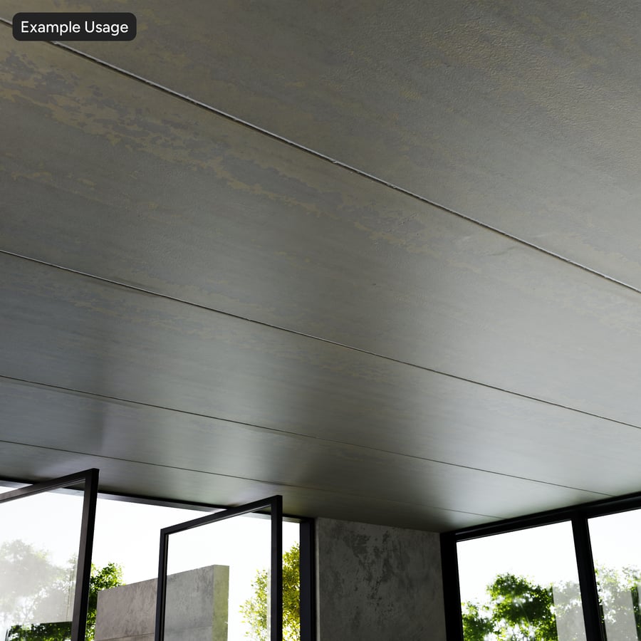 Betonplatten-Deckenstruktur, weiß