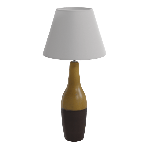 Eno Ceramic Arata Brownness Shade Lamp Model, Brown