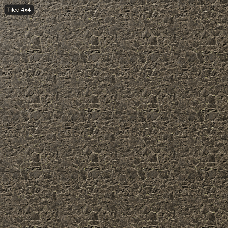 Mossy Old Stone Wall Texture