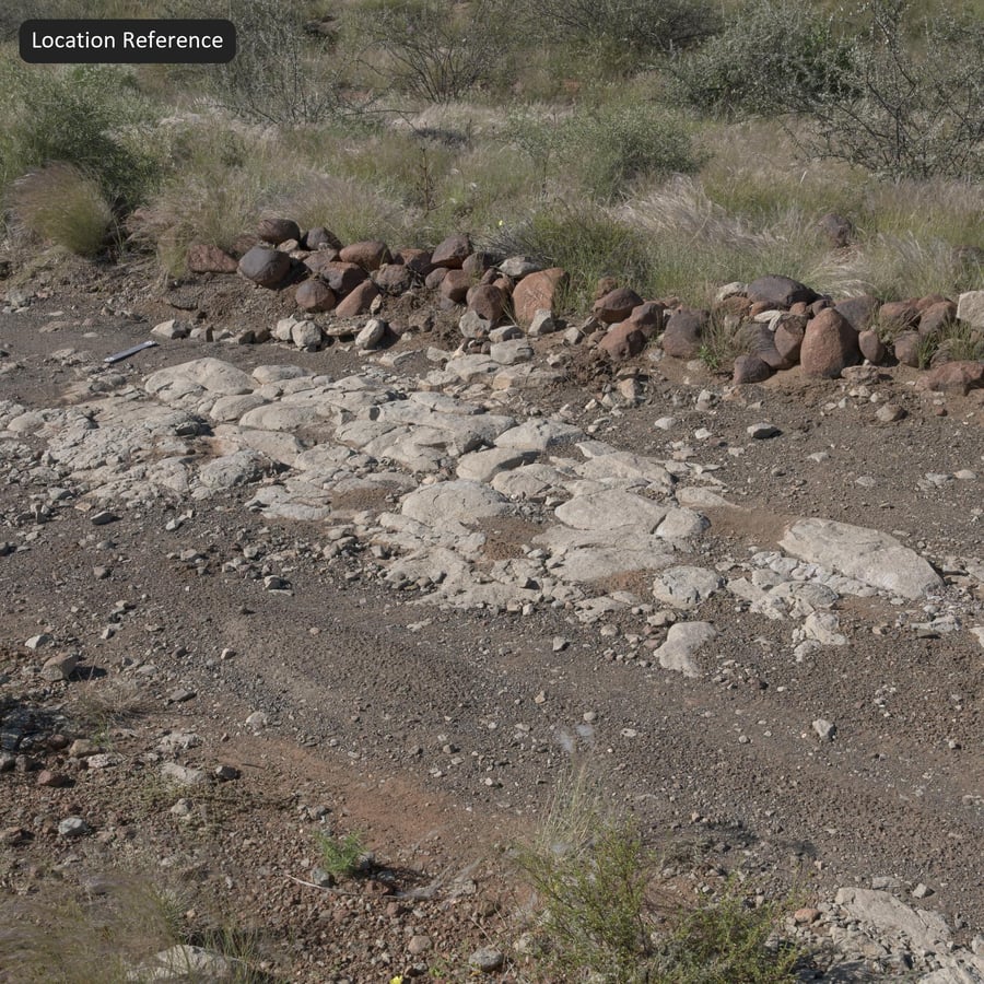 Arid Rocky Ground Terrain Texture, Buff and Red
