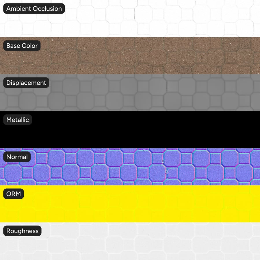 Tekstura kostki brukowej, brązowa