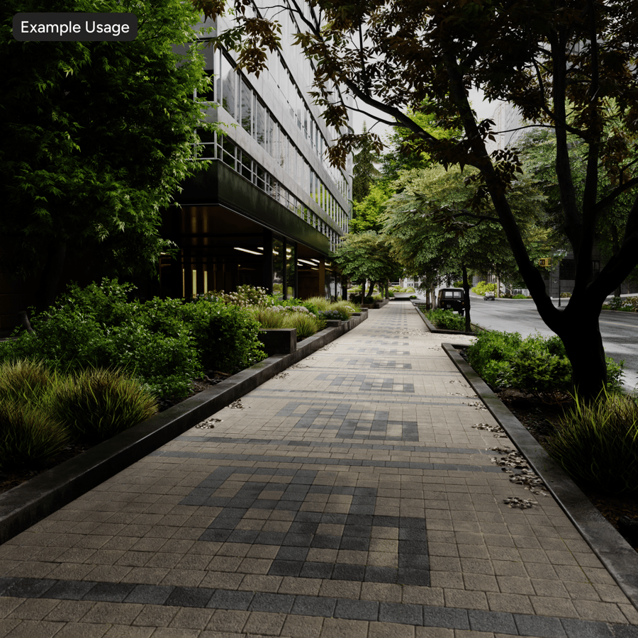 Dirty Patterned Stone Paver Texture, Gray and Charcoal