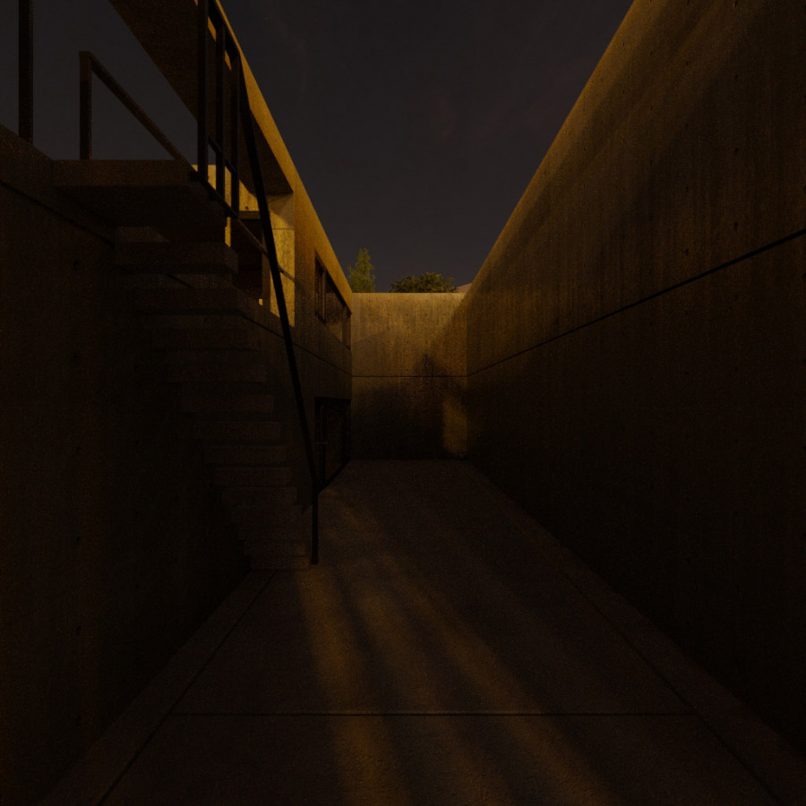 Clear Night City Parking Lot Outdoor Sky HDRI