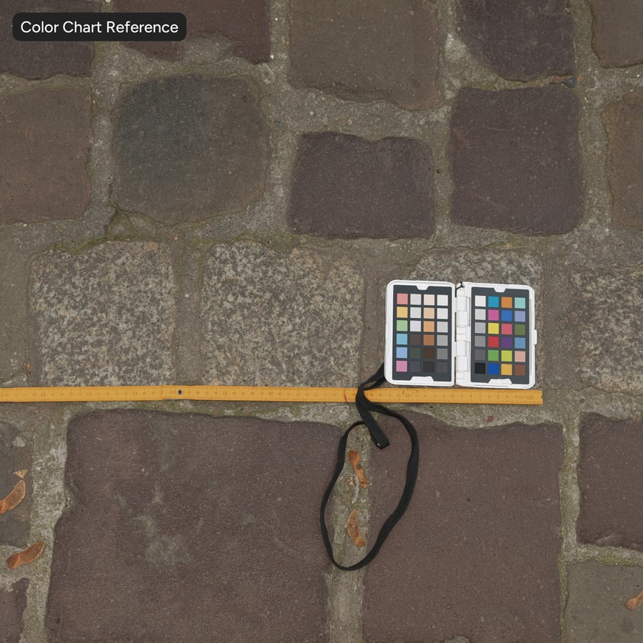 Pavimentazione in ciottoli sporchi