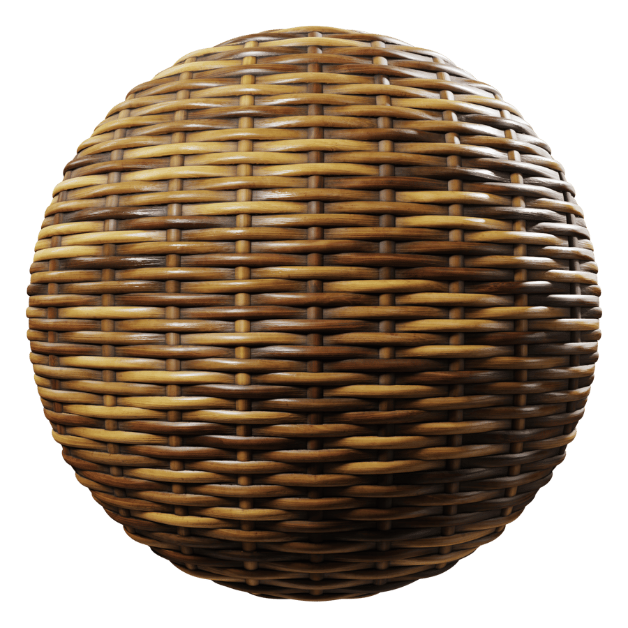 Stained Wicker Weave Texture, Brown