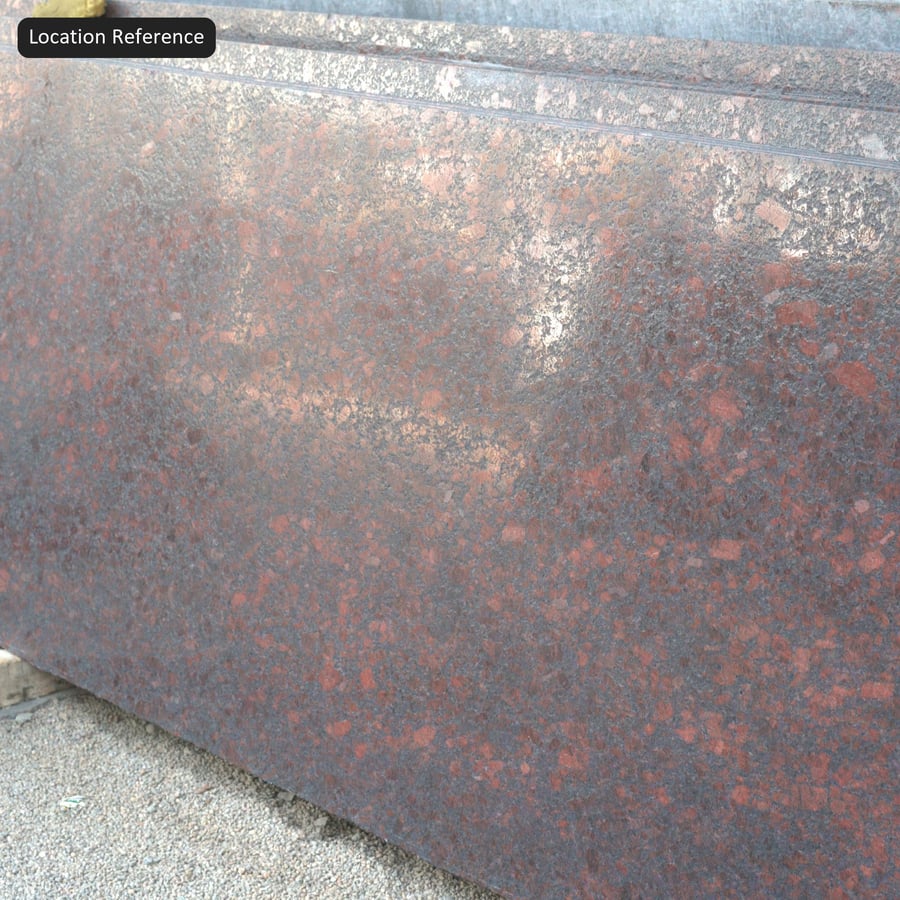 Polished Granite Stone Slab Texture, Red