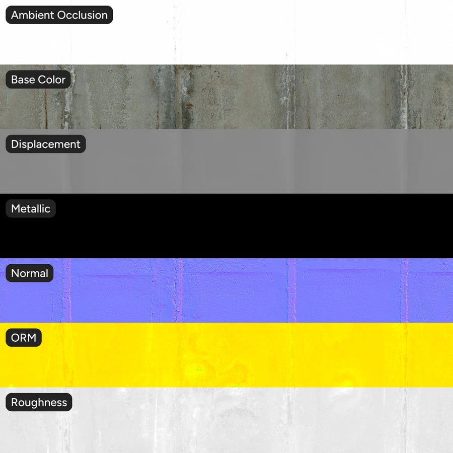 Rust on Weathered Concrete Texture