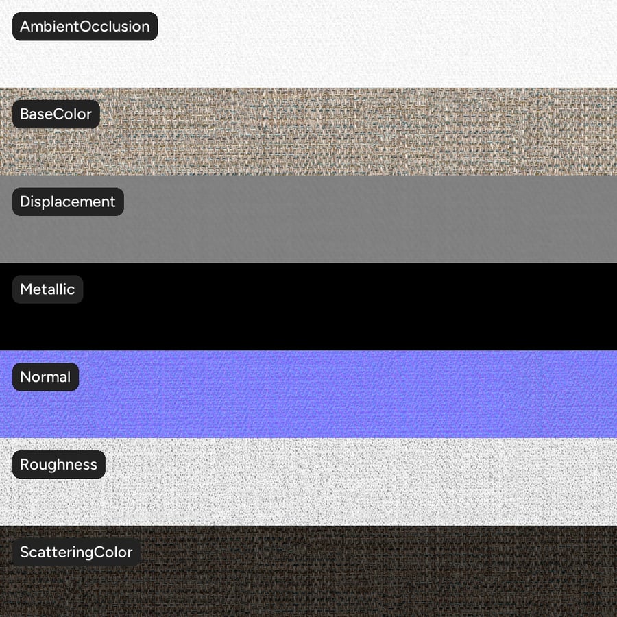 Trove Field lenvászon textúra, bézs