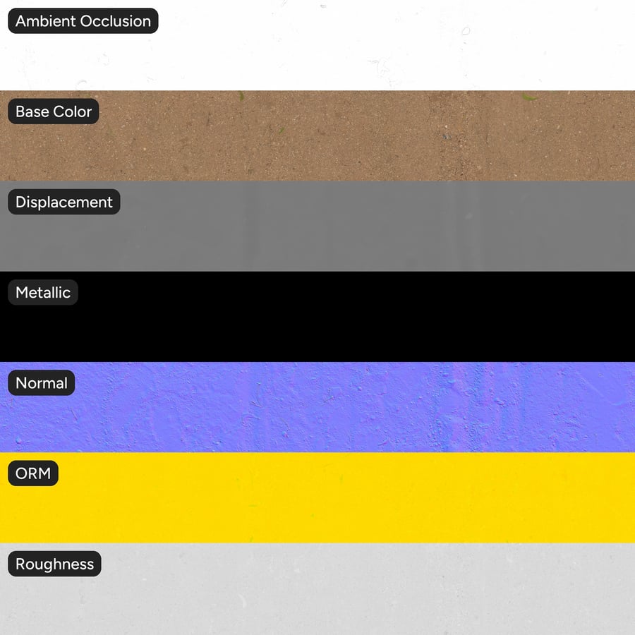 Loose Gravel and Dirt Texture, Brown