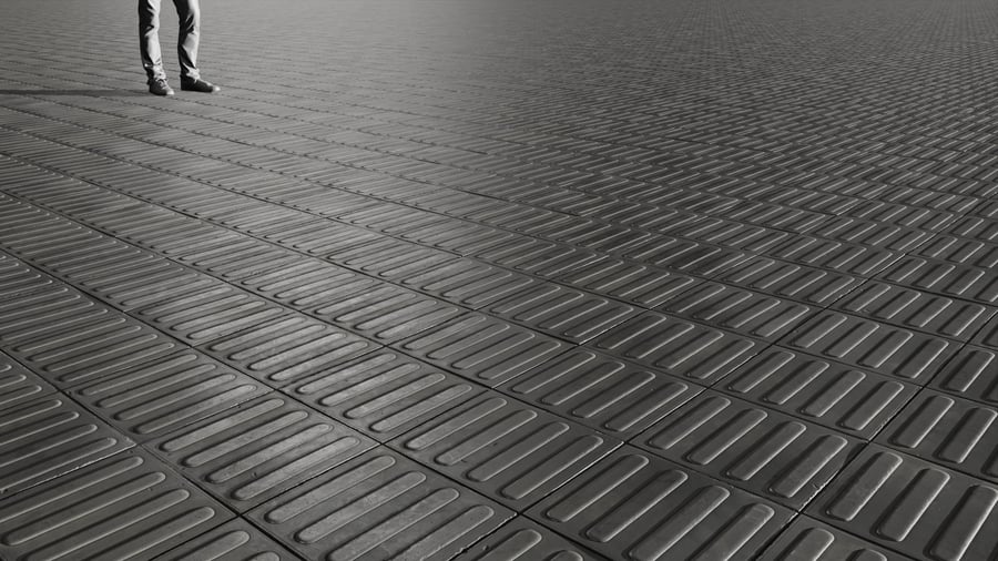 City Street Pavement Tactile Lines 001