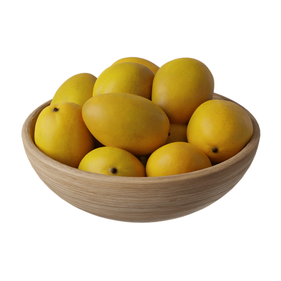 Mangoes Fruit Bowl Food Model