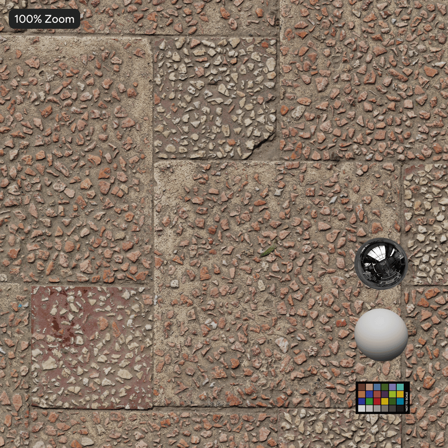 Textura de calçada de pedra quadrada Pebbledash