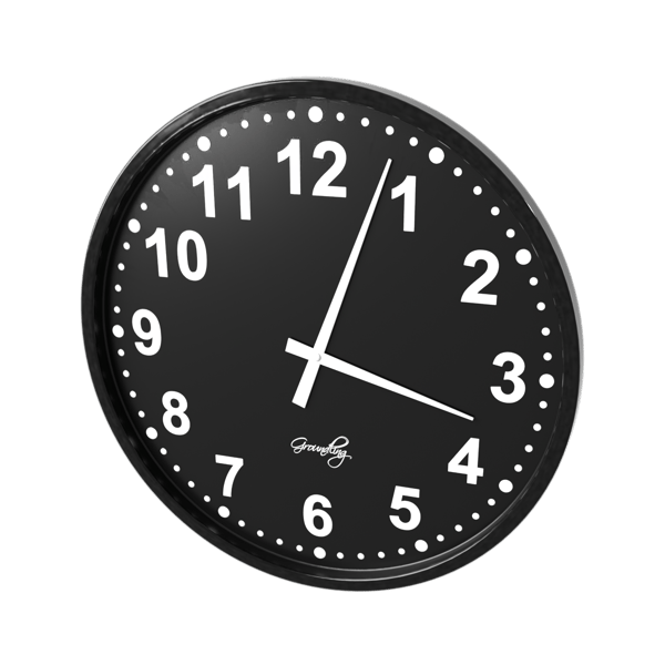 Modèle d'horloge, noir